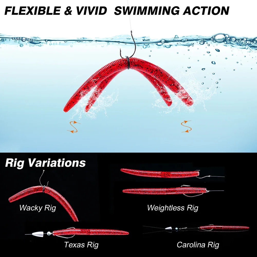 Goture Vinilos Senko – Señuelos blandos para pesca deportiva - imagen 3