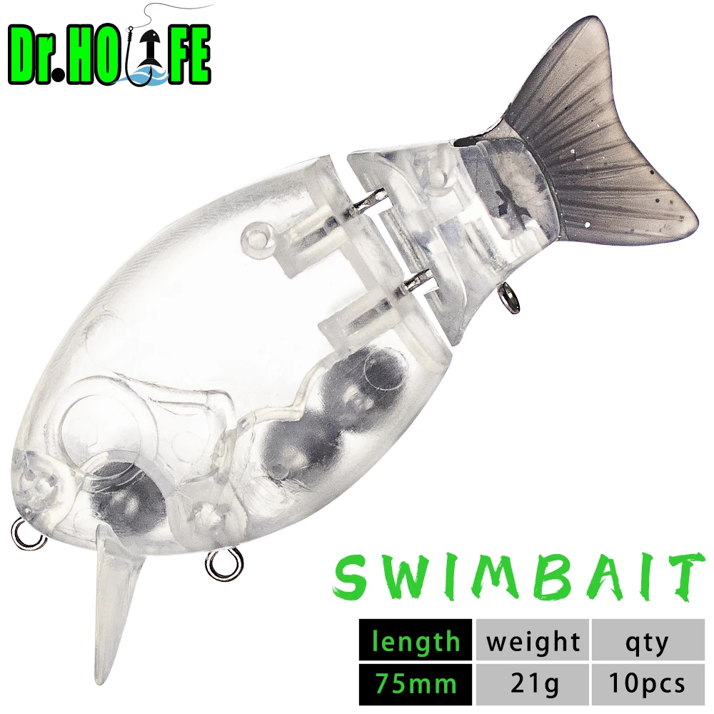 Dr.Holife Swimbait articulado flotante para vinilo cola suave - imagen 2