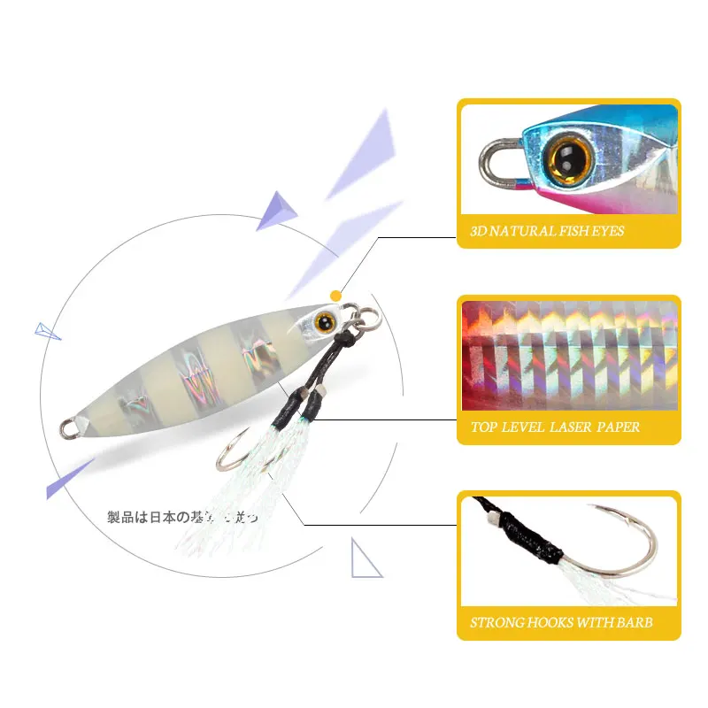 Magic Works-señuelo nuevo para pesca, plantilla de Metal 2024, 40G, 60G, 80G, señuelos para pesca, cebos de peces falsos, plantillas para pesca, cebo de plantilla lenta - imagen 4