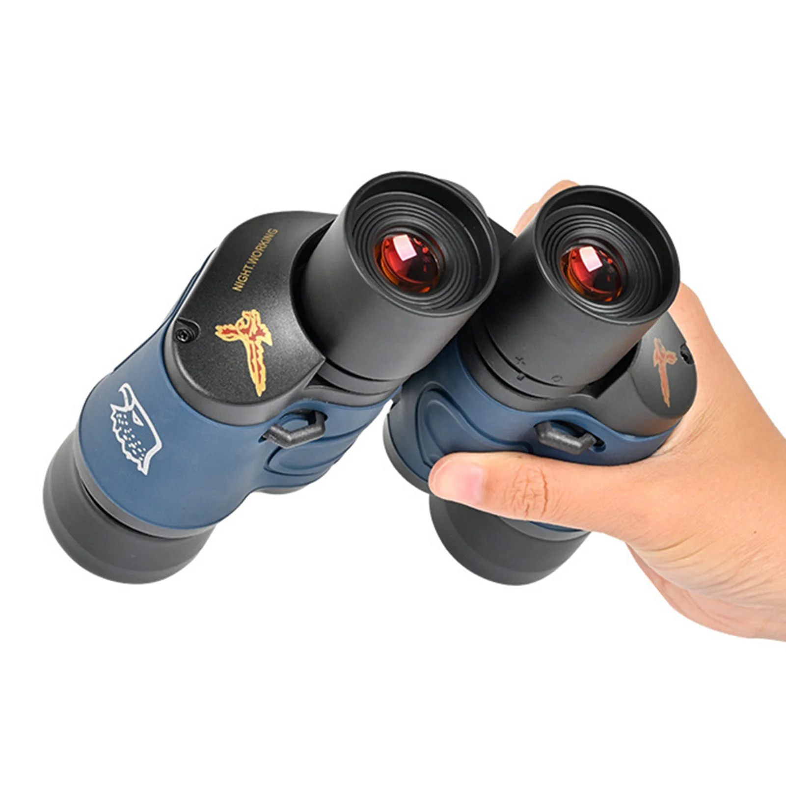 Binoculares con revestimiento FMC de prisma BAK4 10x para tiro con arco, resistentes al agua, resistentes a la niebla, para disparar al objetivo