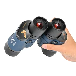 Binoculares con revestimiento FMC de prisma BAK4 10x para tiro con arco, resistentes al agua, resistentes a la niebla, para disparar al objetivo