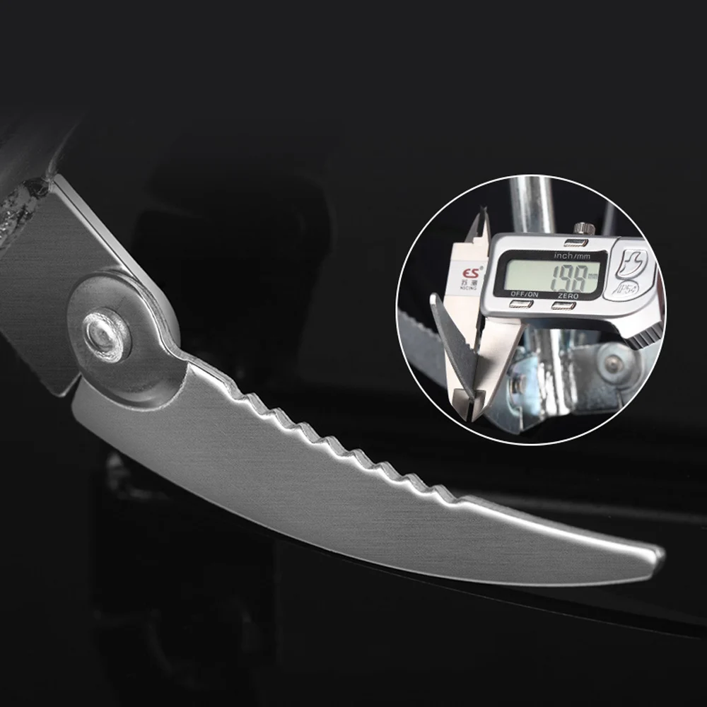 Hoz de ancla plegable de 4 garras, cortador de plantas acuáticas, cuchillo afilado, accesorios de pesca, suministros de aparejos - imagen 3