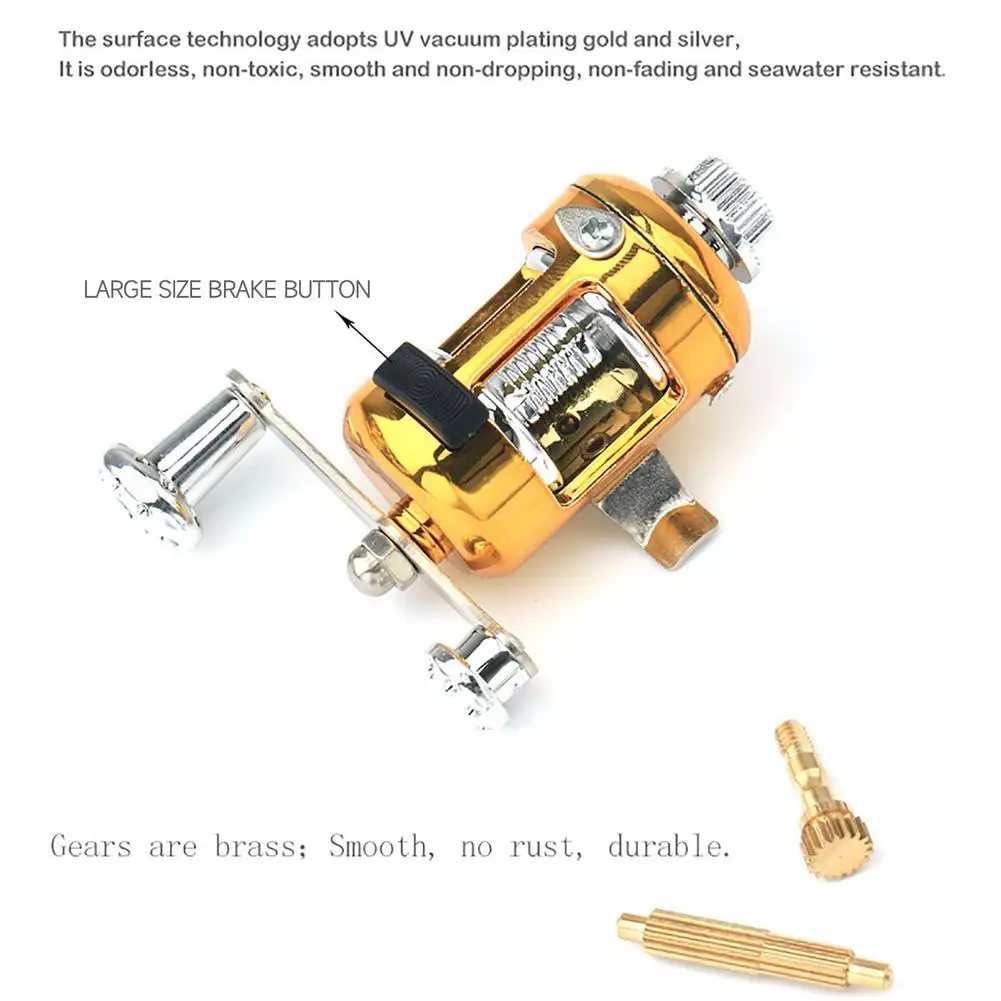 Mini caña de pescar telescópica portátil, ultraligera, con forma de bolígrafo, accesorios de pesca para río, lago, carrete, 1m - imagen 4