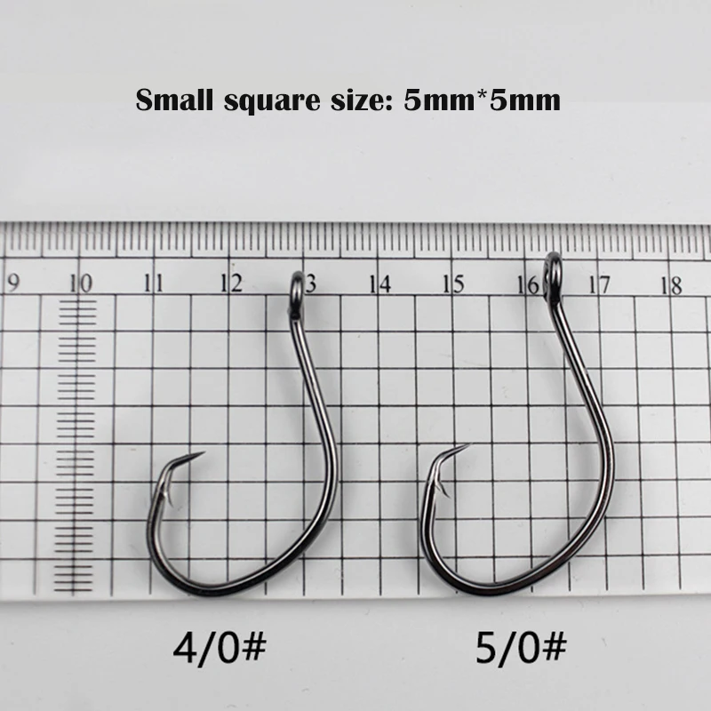 Pequeños ganchos cuadrados para necesidades de pesca versátiles