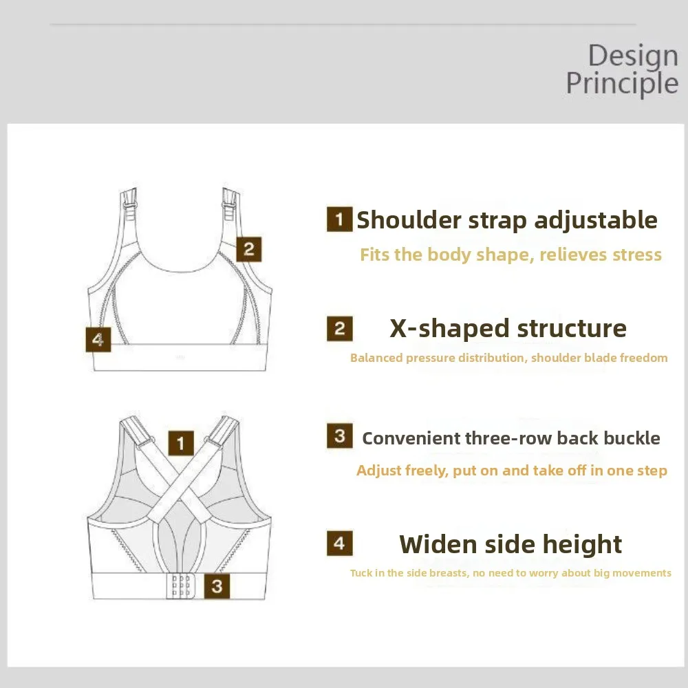 Ropa interior para correr, Sujetador deportivo con almohadilla fija, belleza en la espalda, ropa interior delgada para Yoga, transpirable, a prueba de golpes, entrenamiento, Fitness, correr - imagen 4