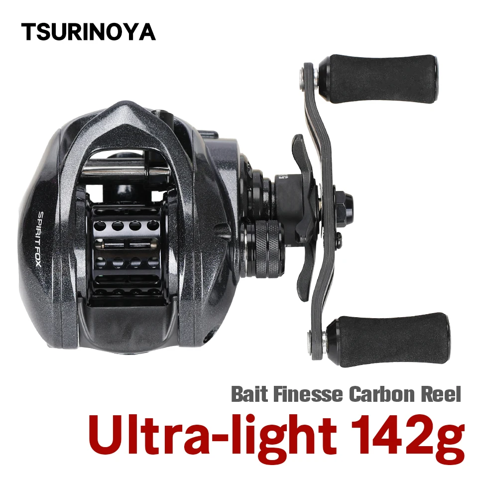 Tsurinoya Spirit Fox – Carrete baitcasting ultraligero finesse 1-10g