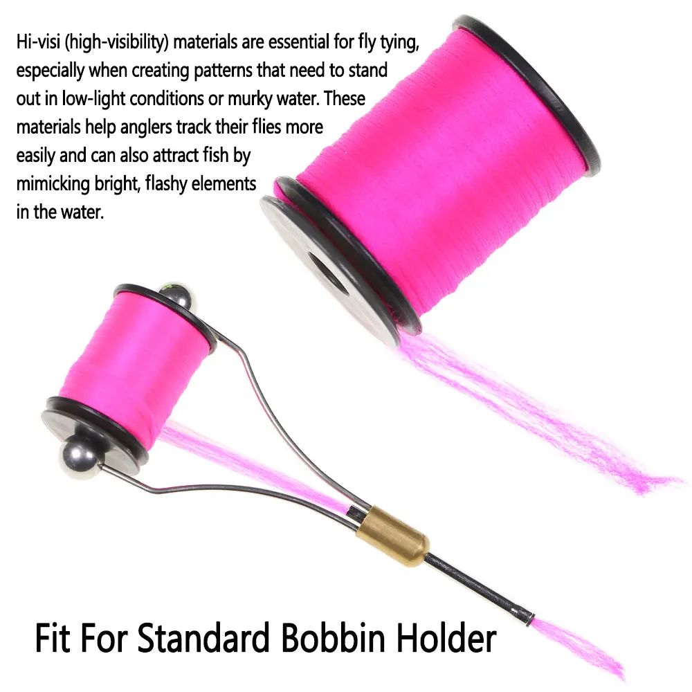 Bimoo-alambre de poste de alta visibilidad Para, Material de atado de moscas, hilo sintético flotante Para postes de paracaídas, ala dividida, moscas secas Adams, 20m - imagen 4