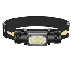 Faro frontal LED USB-C recargable con memoria para pesca y caza