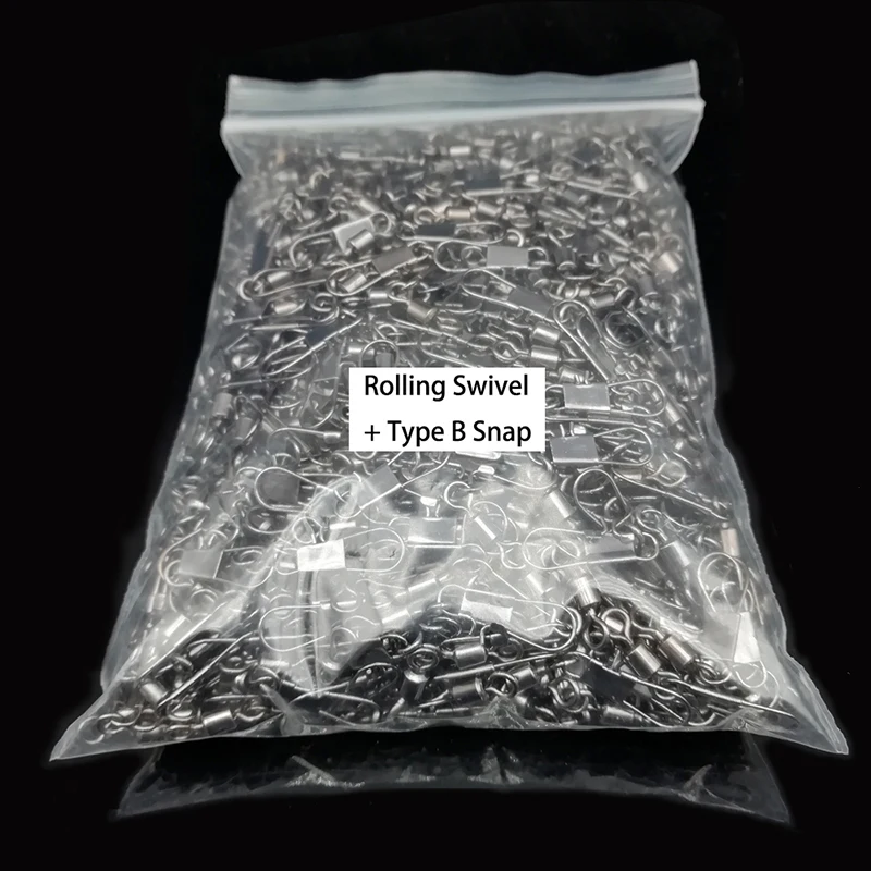 Giratorios de pesca con mosquetón de seguridad – Cobre y acero inoxidable - imagen 2