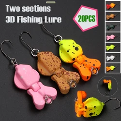 Señuelo duro calamar 3D articulado para jigging marino