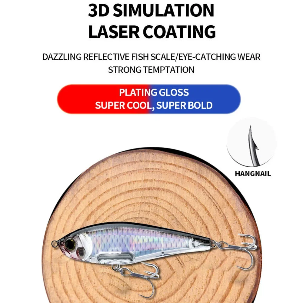 Señuelos de Pesca con lápiz flotante, 110mm, 33g, Twitch costero, cebo duro Artificial, trucha de agua salada, Isca, Pesca, Wobbler, equipo de Pesca - imagen 5