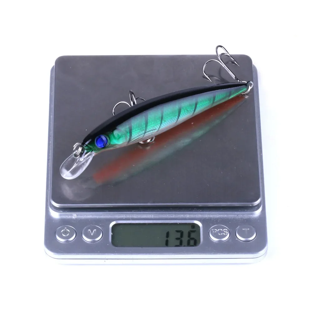 Señuelo de pececillo verde de 110MM y 13,6g para pesca de carpa, accesorios de cebo giratorio, anzuelos de plantilla, herramienta Wobblers, señuelo deportivo para peces - imagen 5