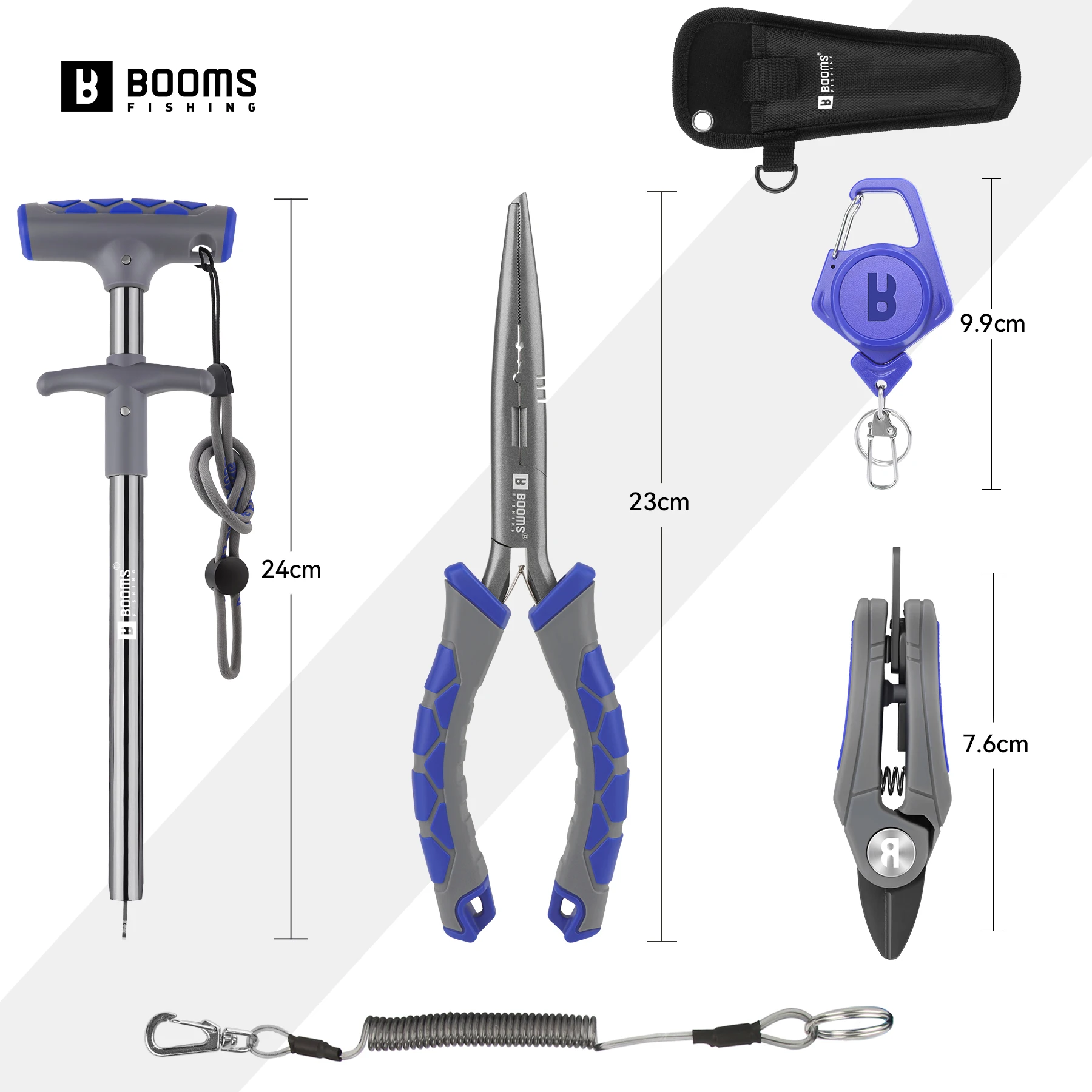 Set de herramientas de pesca Booms Fishing con estuche