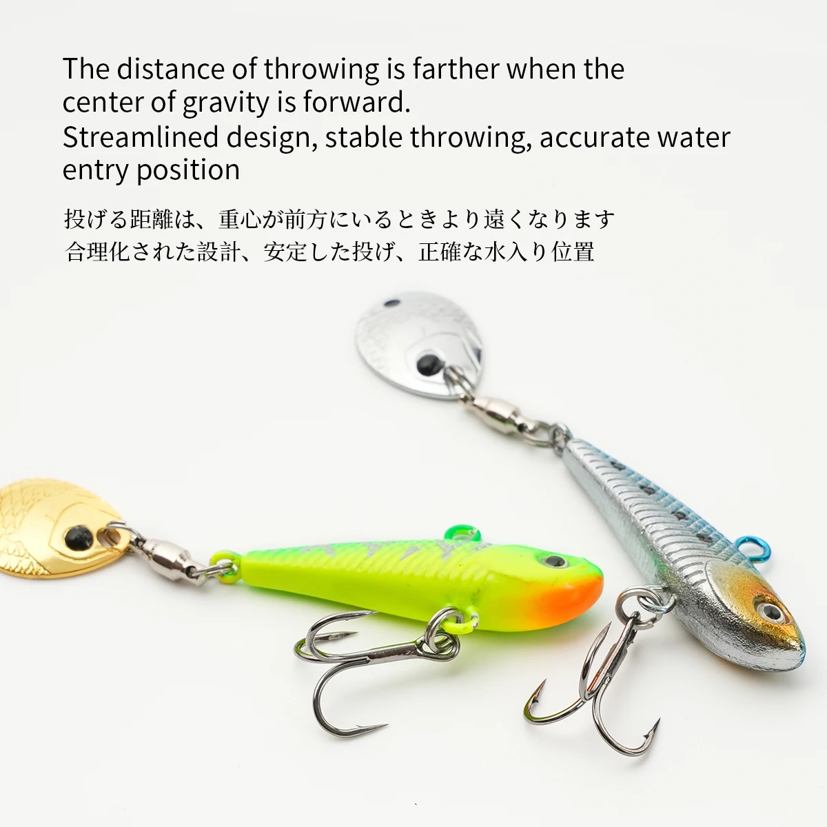 Señuelo VIB Metálico con cuchara – Crankbait Hundimiento Rápido - imagen 5