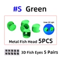 5pcs green S