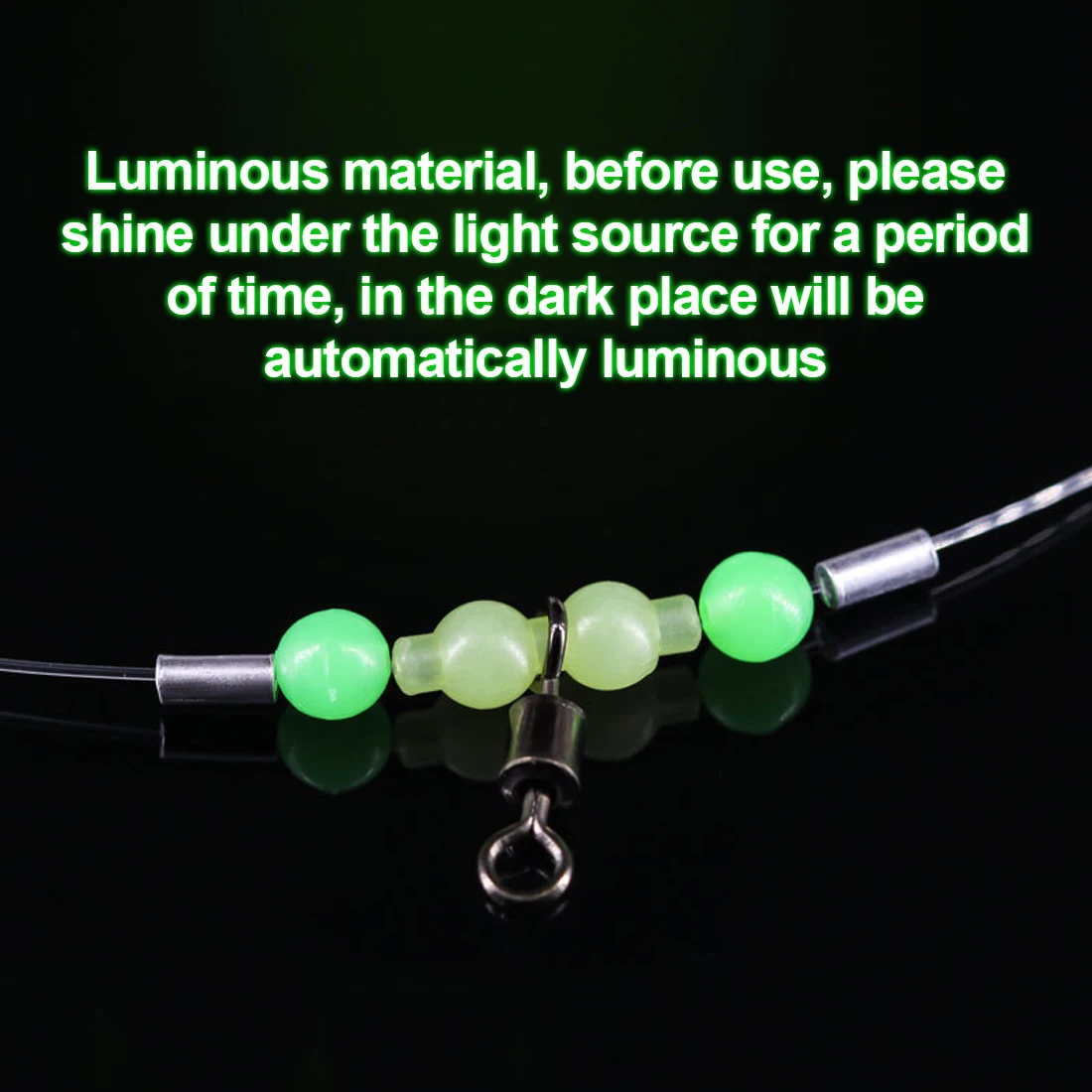 9KM 3 vías giratorios pesca 15 Uds para pesca en agua salada giratorio en forma de T conector de pesca cuentas brillantes - imagen 5