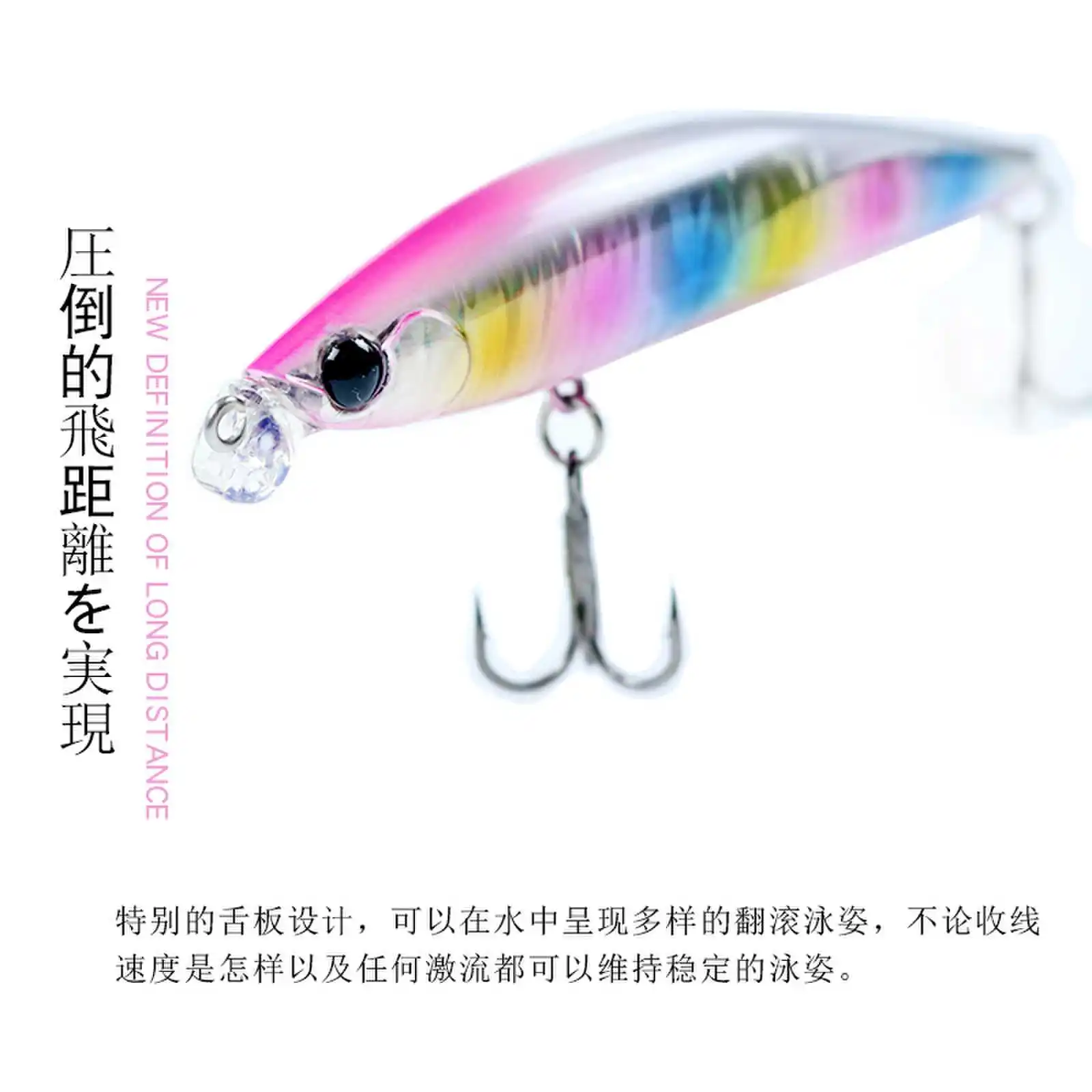 Cebo Artificial flotante de plástico duro para pesca, aparejo de señuelo, Wobbler Minnow, 1 piezas, 100mm, 11g - imagen 2