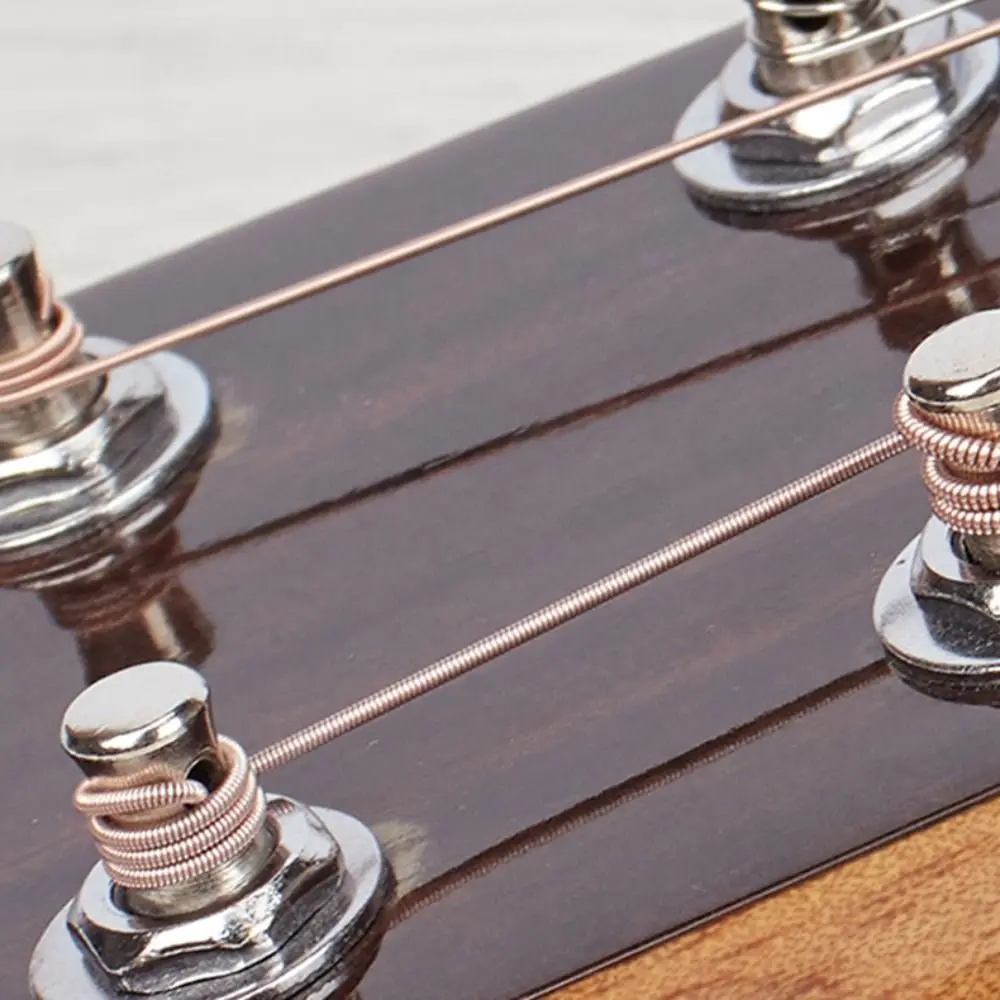 Cuerdas de guitarra acústica de 6 cuerdas, arcoíris, colorido, rojo, cobre, cuerdas de acero para guitarra, revestimiento antioxidante de latón - imagen 3