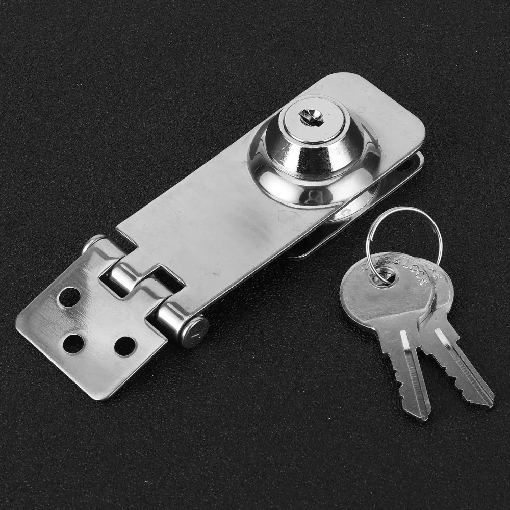 Cerradura de Seguridad de Acero Inoxidable 304, Cierres con Pestillo y Llave, Acabado Plateado, Pestillo de Bloqueo, Pestillo para Uso en Yates - imagen 2