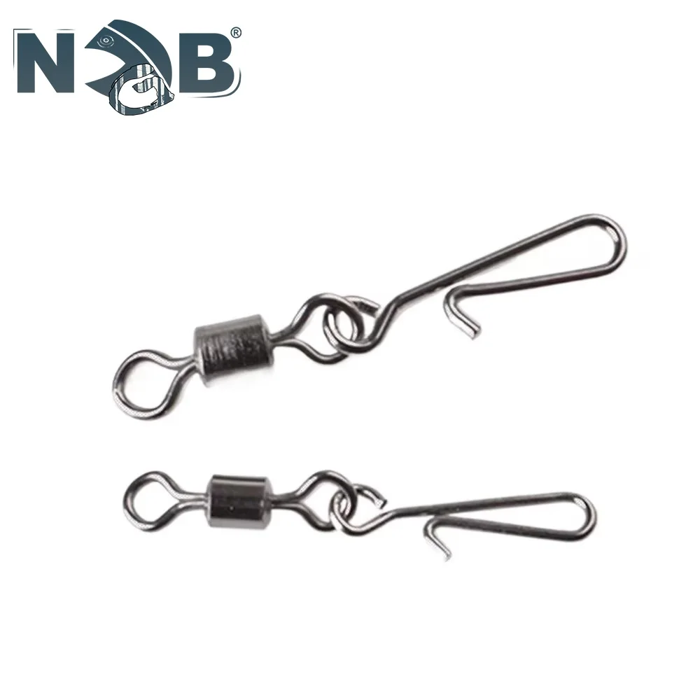 NGB 5PCS Pesca giratoria con broche colgante 2 #   4 #   6 #   8 #   10 #   Accesorios de pesca con conector de señuelo