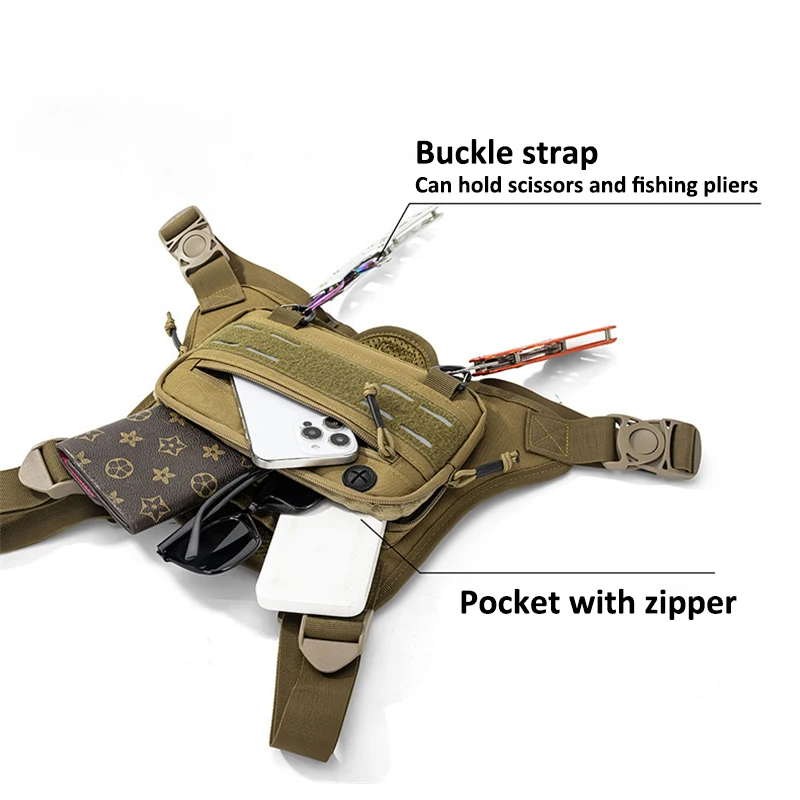 Chaleco de pesca impermeable transpirable ajustable unisex - imagen 2