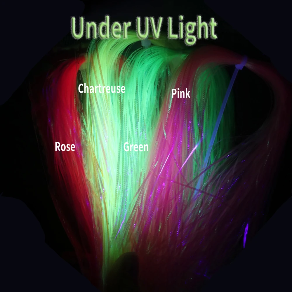 Wifreo-anzuelos de pesca de agua salada, hebras corrugadas Gliss, Streamer, materiales de atado de moscas, oropel Flash, simula la escala de los peces, 1mm - imagen 5