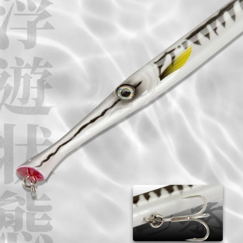 Señuelos de Pesca de fundición larga, color aleatorio, 1 unidad, para Leerfish Bluefish y trucha, 225mm/23g, Stickbait Pesca - imagen 2