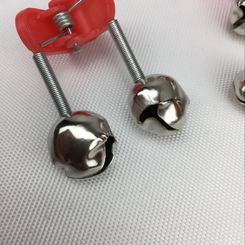 2/5/10 Uds. Varilla de campana pequeña, herramientas indicadoras de mordida, accesorios inox, alimentador de carpa, campana de pescado/caja de alarma, cebo, barco, barrena, pesca, rojo