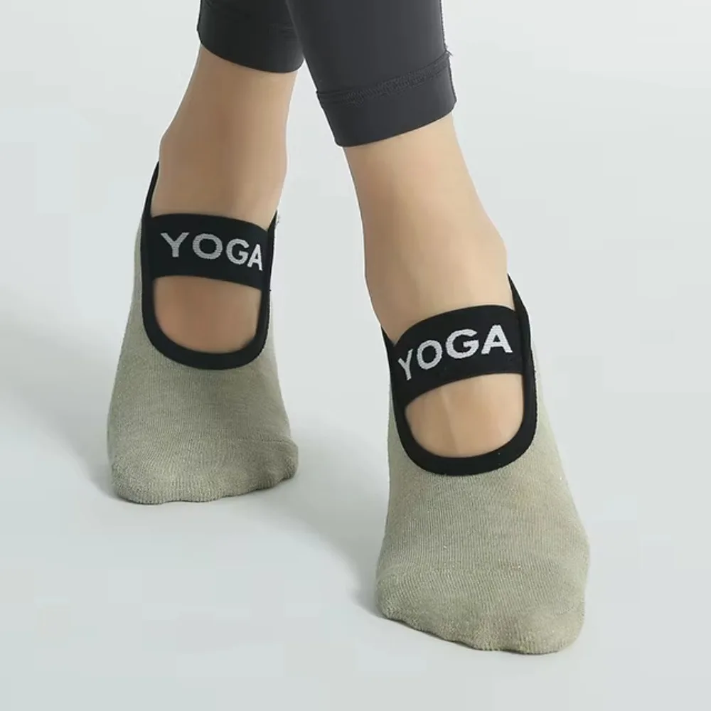 Calcetines yoga antideslizantes con vendaje para mujer fitness - imagen 5