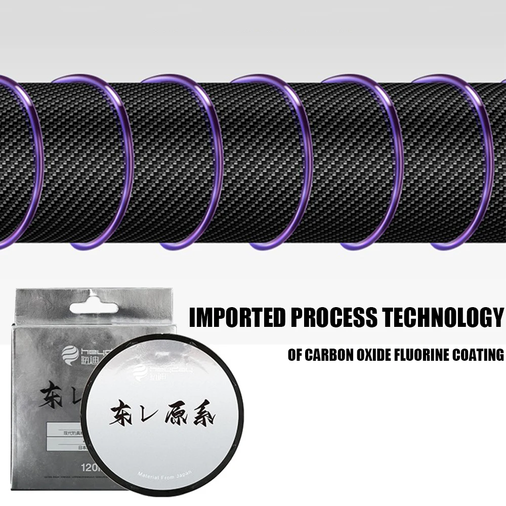 Thornsline-sedal de pesca con revestimiento de fluorocarbono japonés, equipo de agua dulce y salada súper fuerte para pesca de carpa, 120M - imagen 3