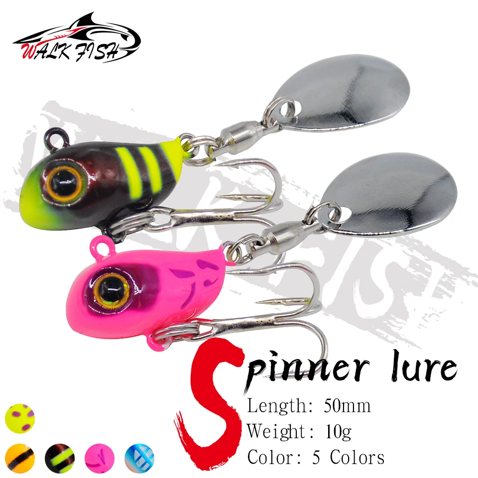 Señuelo Walk Fish con cola metálica para carpa en agua dulce