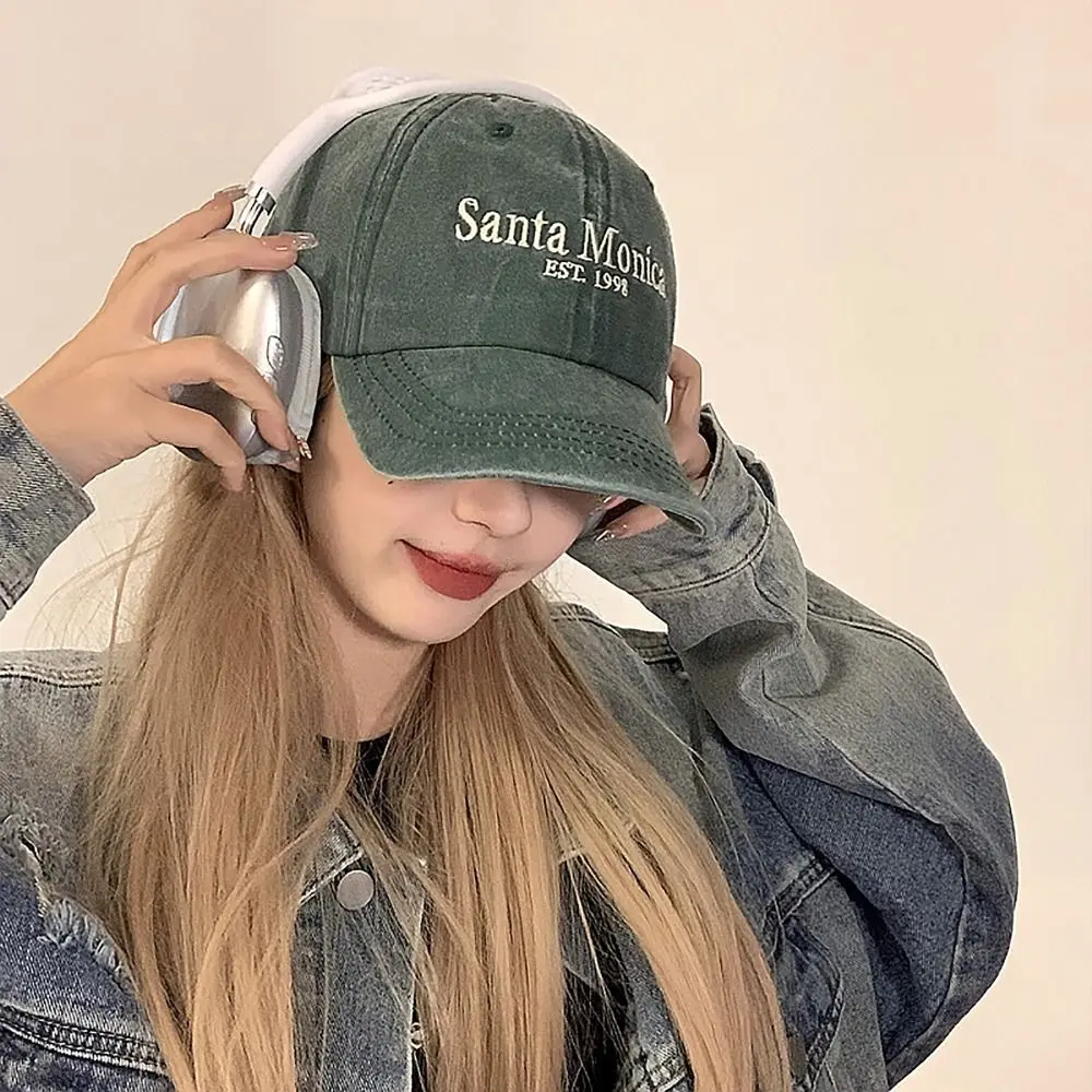 Gorra de béisbol bordada con letras vintage, protección solar más pequeña, sombrero con visera, sombrero para el sol para parejas - imagen 2