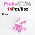 Pink White 12mm