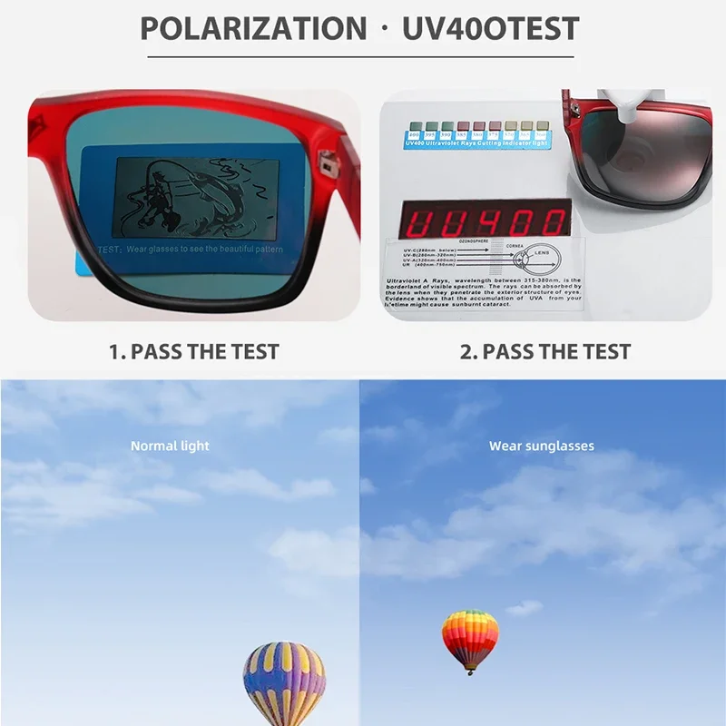 SEPFOX-gafas de sol polarizadas para hombre, lentes con espejo UV400 para pesca, senderismo, correr, conducir, ciclismo, con caja - imagen 3