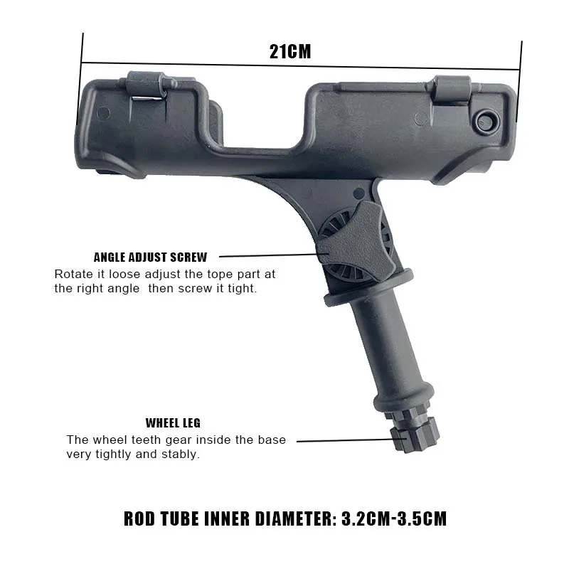 Accesorios para barcos inflables, herramienta de pesca para balsa en bote, dispositivo de soporte para caña, tabla SUP de PVC, fijador de Kayak, montaje en poste fijo, ángulo de 360 - imagen 4