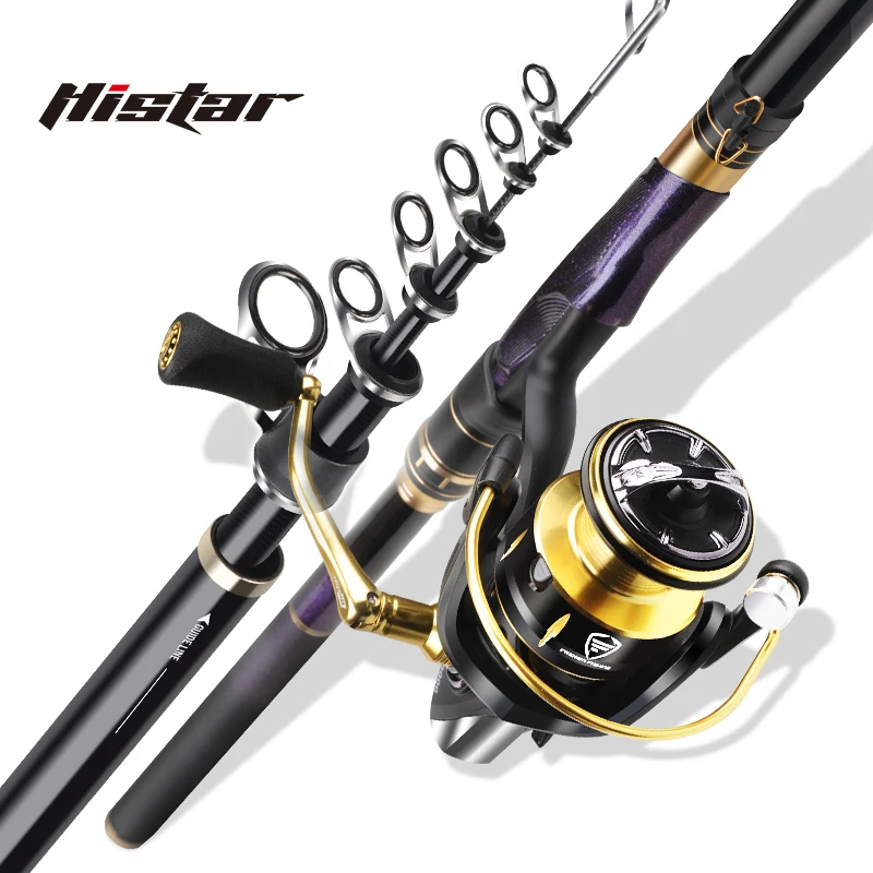 HISTAR ISO Rocky 4 caña de pescar carbono Toray rápida ligera - imagen 4