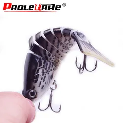 Isca Crankbait 6 – Señuelo duro articulado con ganchos triples