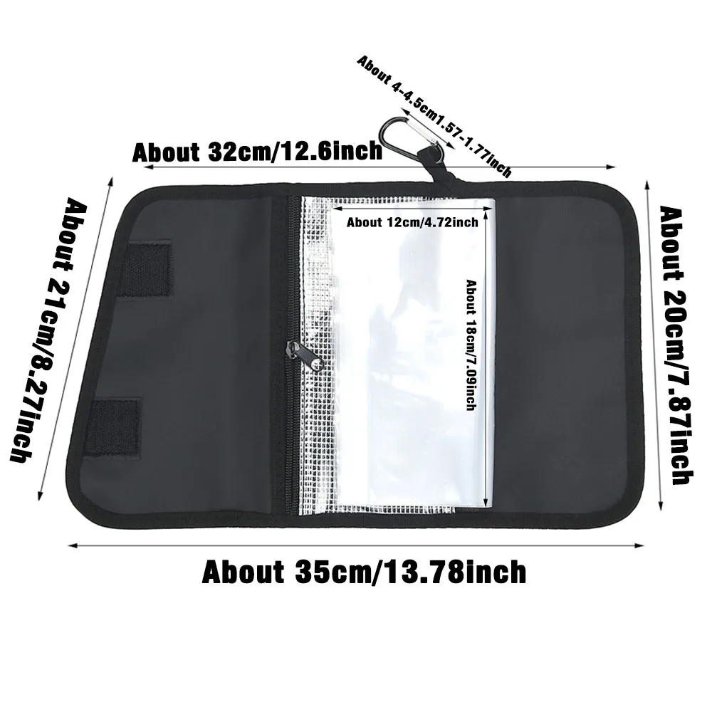 Luya Bolsa de almacenamiento de cebo de pesca impermeable con cubierta interior de PVC con asa de transporte Bolsas de clasificación de cebo falso - imagen 3