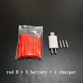 red and 1 usb B