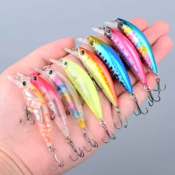 Señuelos Crankbait Minnow artificiales de cebo duro para spinning