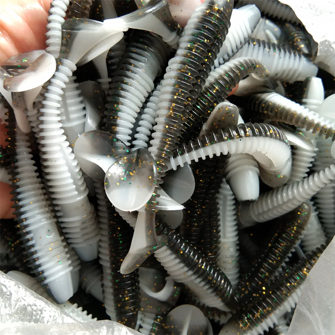 Señuelos blandos de silicona para pesca en el mar, cebos blandos de 15 piezas, 7,5 cm, 3,5g, Pva, Swimbait Artificial, aparejos Wobblers - imagen 5