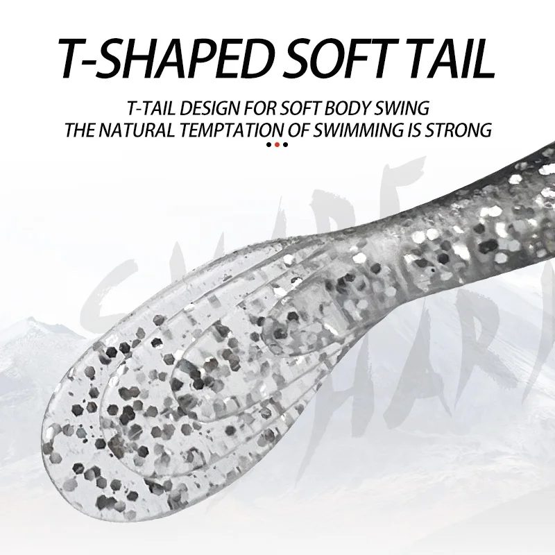 Señuelo de pesca biónico, venta al por mayor, cabeza de plomo de silicona, cebo de plástico suave con cabeza de anzuelo, cebo tipo lápiz que se hunde, 2 uds. - imagen 5