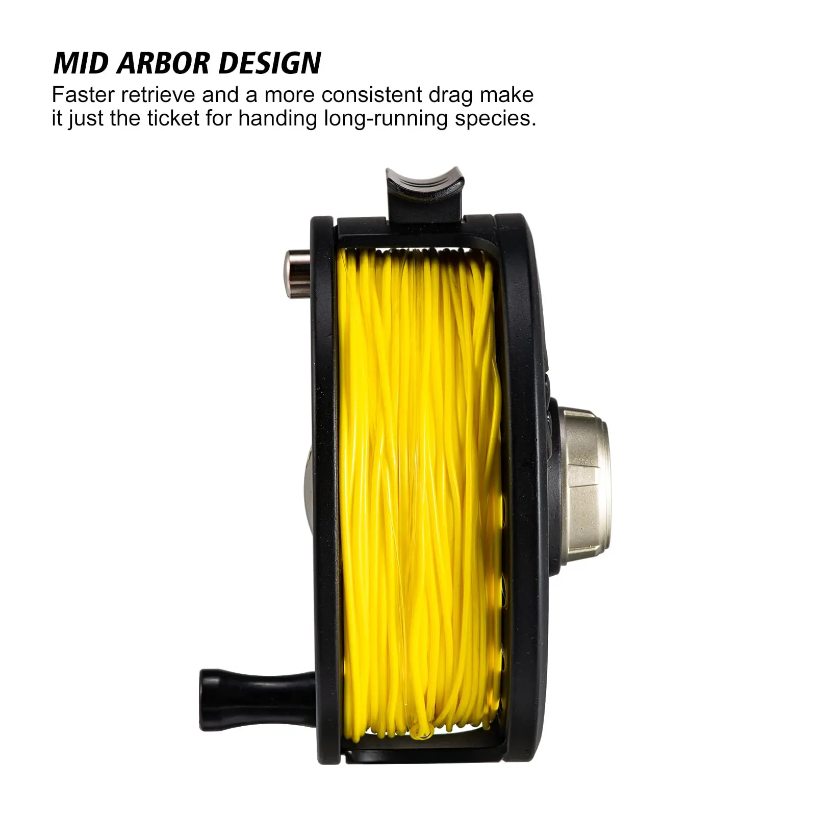 Carrete de pesca con mosca precargado Goture con hilo, carrete de caña de mosca de 5/6wt ligero y resistente a la corrosión con línea de peso hacia adelante - imagen 2