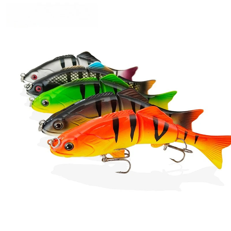 1 Uds 15cm 50g grande nuevo señuelo de pesca duro 3 segmentos señuelo Artificial multiarticulado Swimbait realista Crankbait hundimiento Wobblers - imagen 2