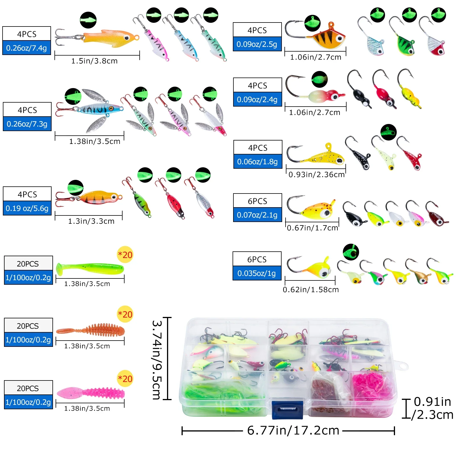Goture 81cm 2 puntas caña carrete Combos invierno hielo caña de pescar aparejos M carbono + MH fibra de vidrio ultraligera caña de pescar en hielo - imagen 4