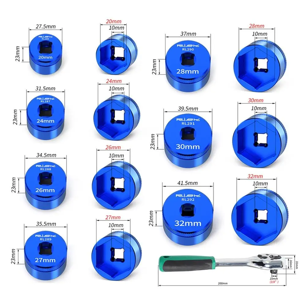 Herramientas para quitar tapas de horquilla hexagonal azul de montaje - imagen 3