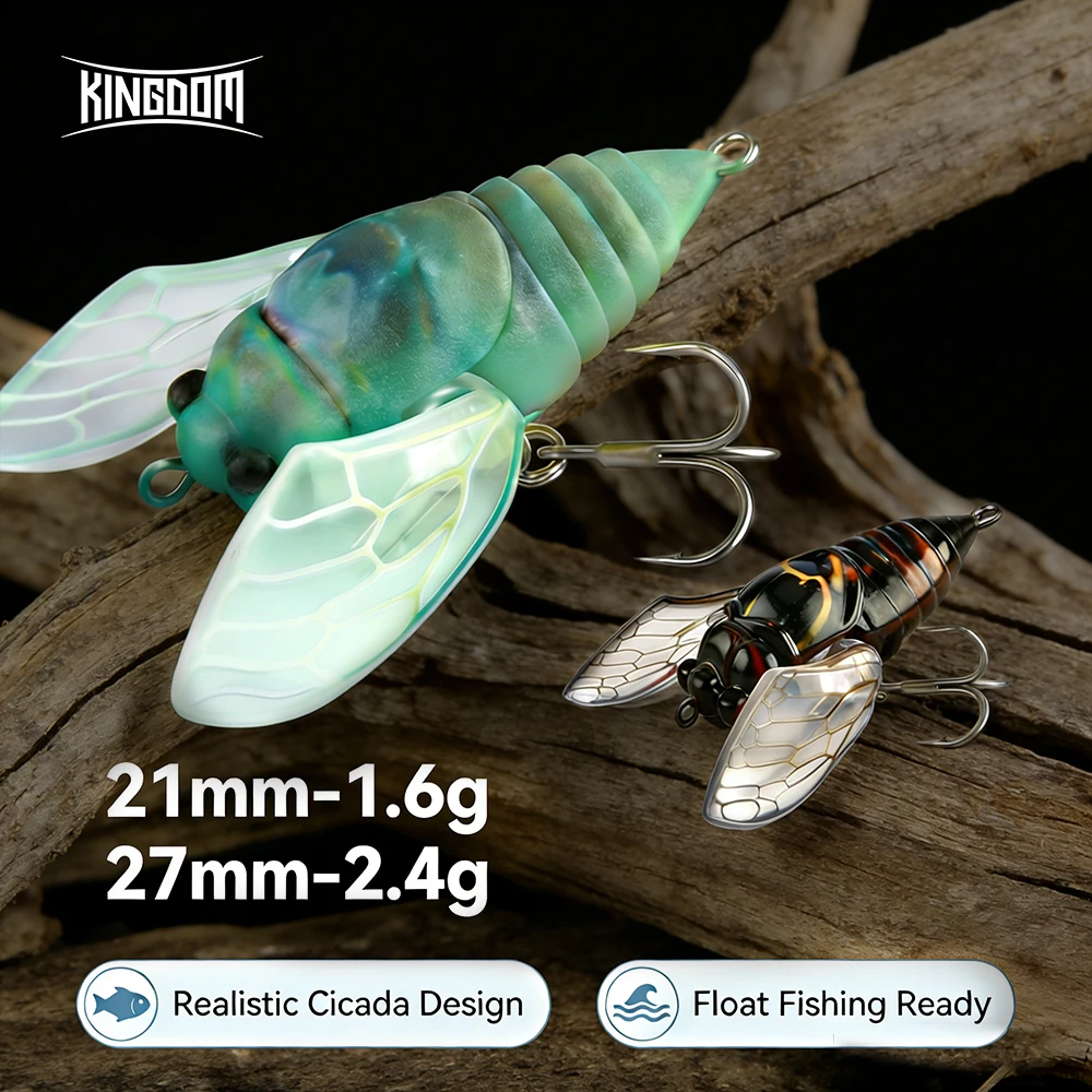 Kingdom Cicada Crankbait para lubina, trucha y lucio - imagen 2