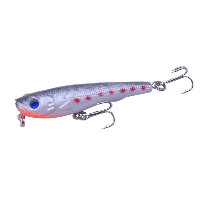 1 unidad de cebo duro de 7cm y 6,7g, manivela flotante, Señuelos de Pesca Minnow, 9 colores, Pesca con mosca de plástico, Wobbler, aparejos de Pesca Crankbait - imagen 5