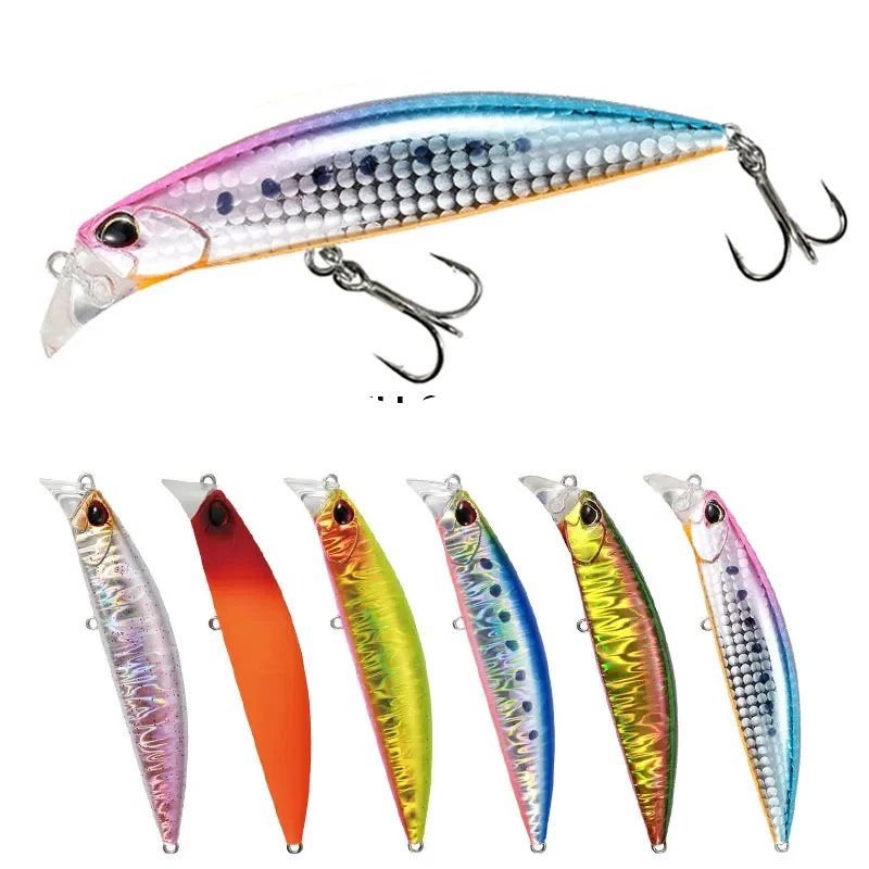 Cebos artificiales de alta calidad, 95mm, 30g, agua salada, señuelos de trucha de lubina de fundición larga, andador de playa, equipo de Swimbait de hundimiento pesado - imagen 4