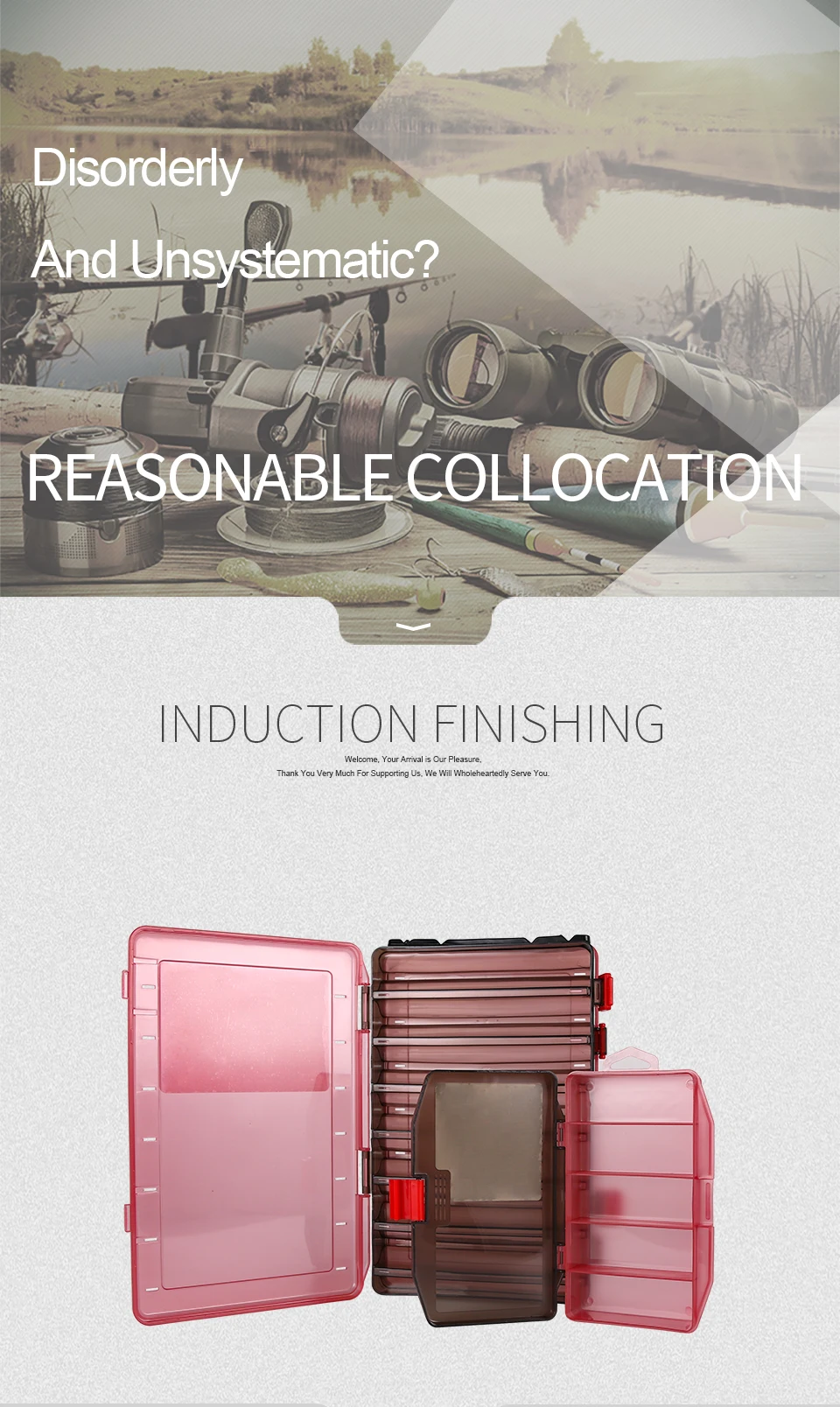 Kingdom Fishing Tackle Box Fish Lures Hooks Baits Compartments Storage Case Box Fishing Tackle Box for Pesca Fishing Accessories (4)